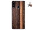 Funda Gel Tpu para Samsung Galaxy A20s diseño Madera 05 Dibujos