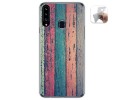 Funda Gel Tpu para Samsung Galaxy A20s diseño Madera 10 Dibujos