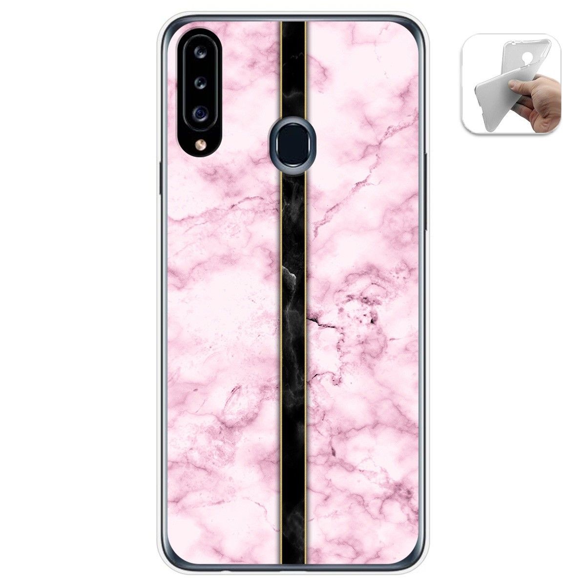 Funda Gel Tpu para Samsung Galaxy A20s diseño Mármol 04 Dibujos
