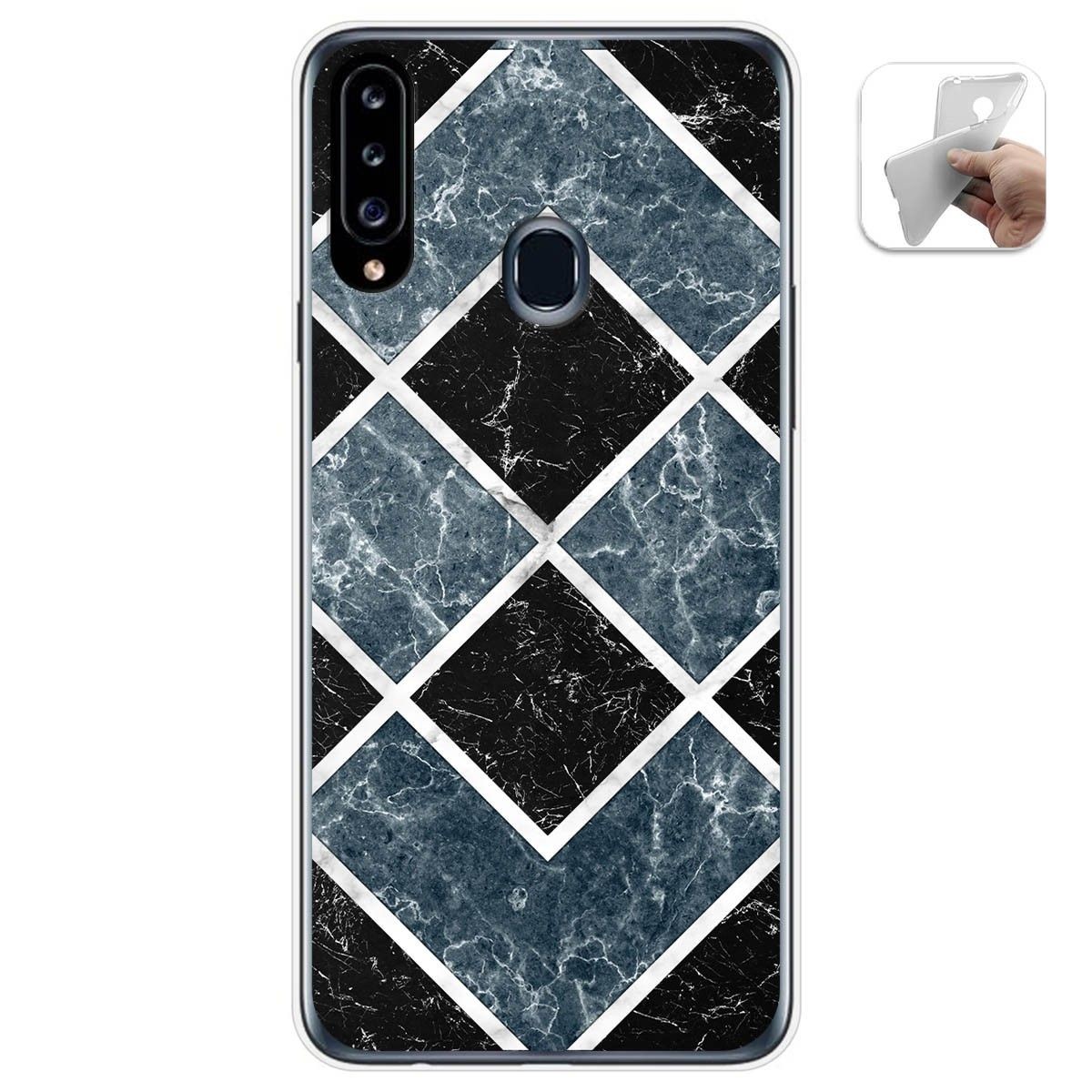 Funda Gel Tpu para Samsung Galaxy A20s diseño Mármol 06 Dibujos