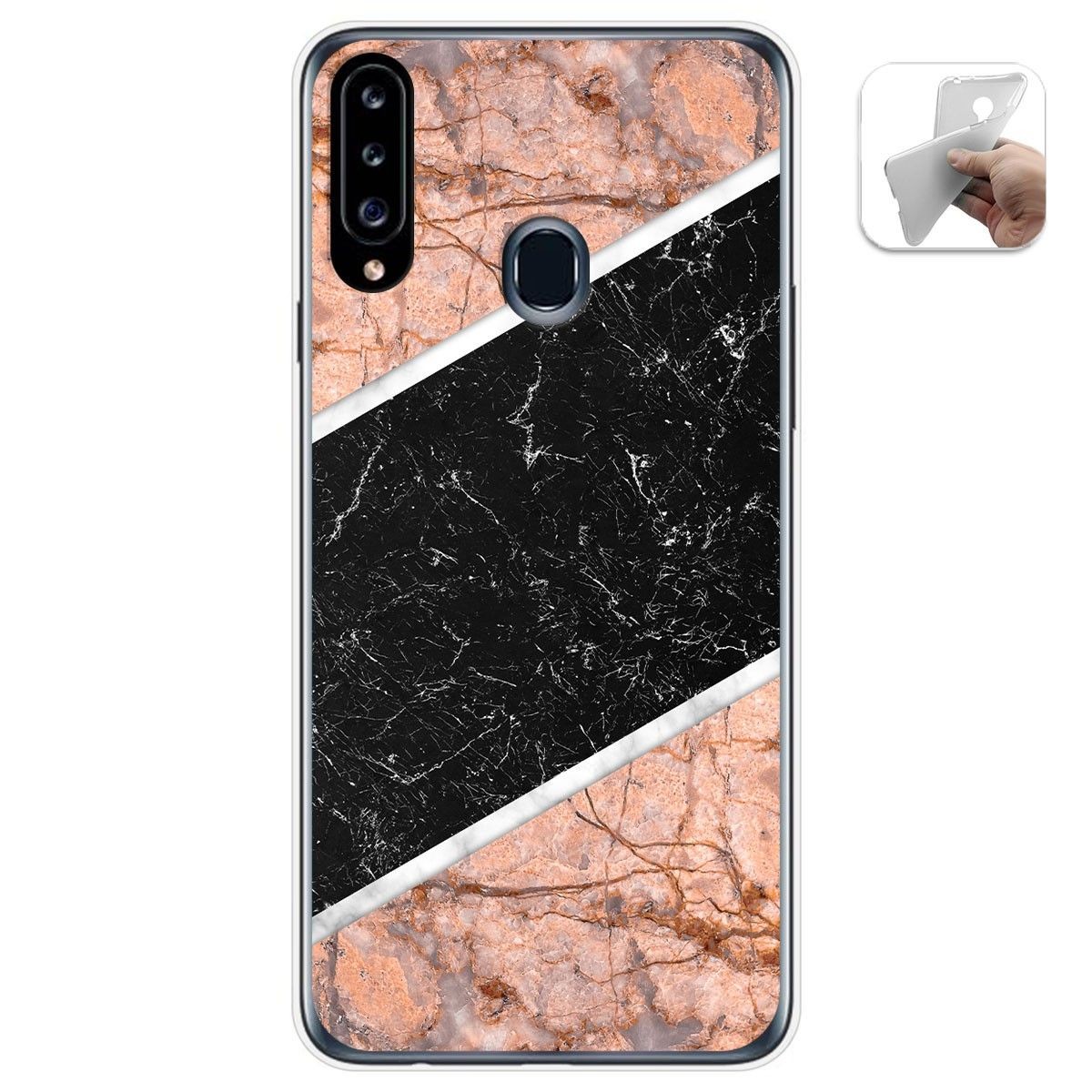Funda Gel Tpu para Samsung Galaxy A20s diseño Mármol 07 Dibujos