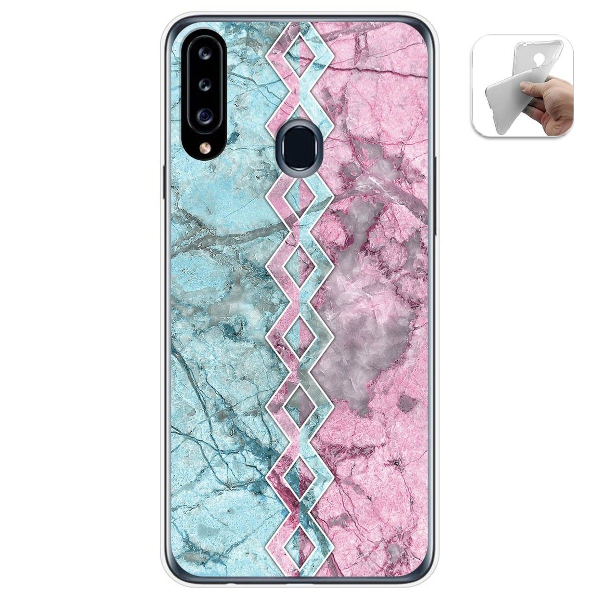 Funda Gel Tpu para Samsung Galaxy A20s diseño Mármol 08 Dibujos
