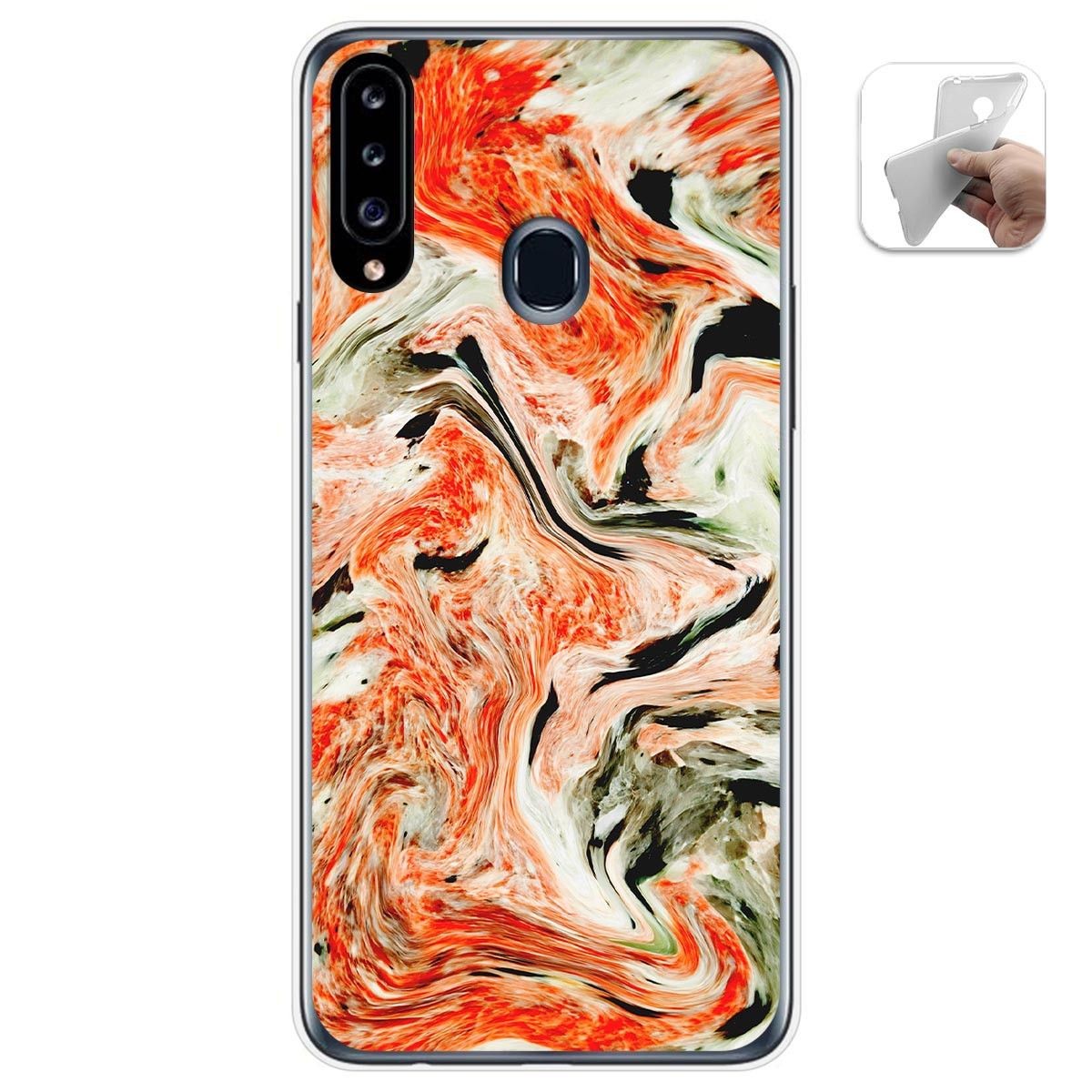 Funda Gel Tpu para Samsung Galaxy A20s diseño Mármol 12 Dibujos