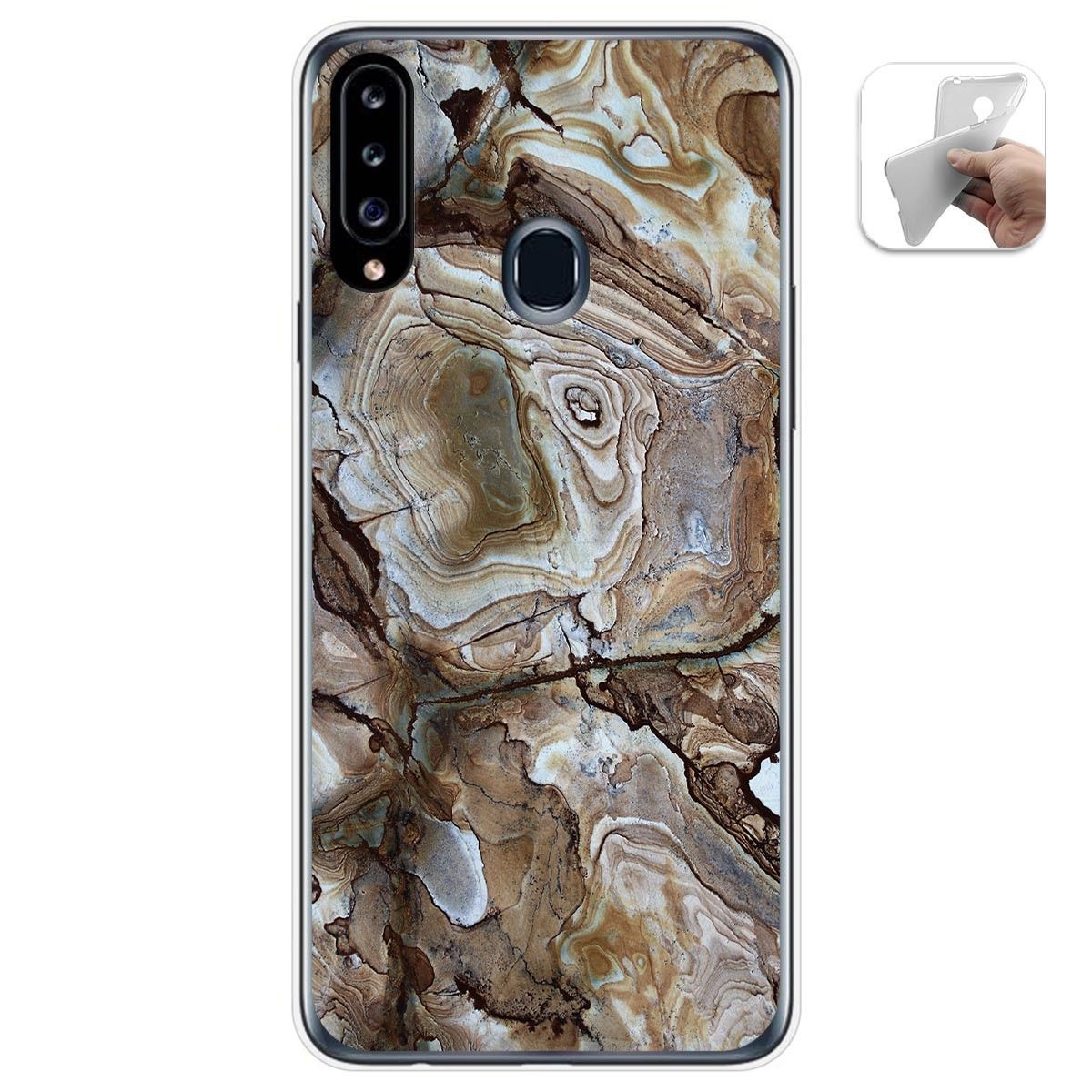Funda Gel Tpu para Samsung Galaxy A20s diseño Mármol 14 Dibujos