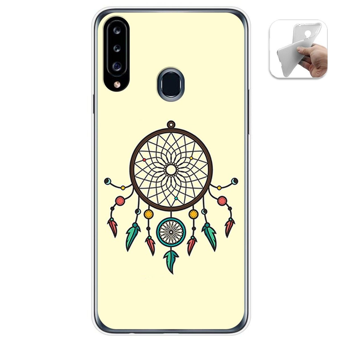 Funda Gel Tpu para Samsung Galaxy A20s diseño Atrapasueños Dibujos
