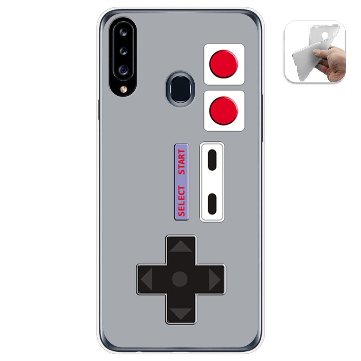 Funda Gel Tpu para Samsung Galaxy A20s diseño Consola Dibujos