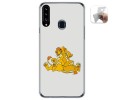 Funda Gel Tpu para Samsung Galaxy A20s diseño Leones Dibujos