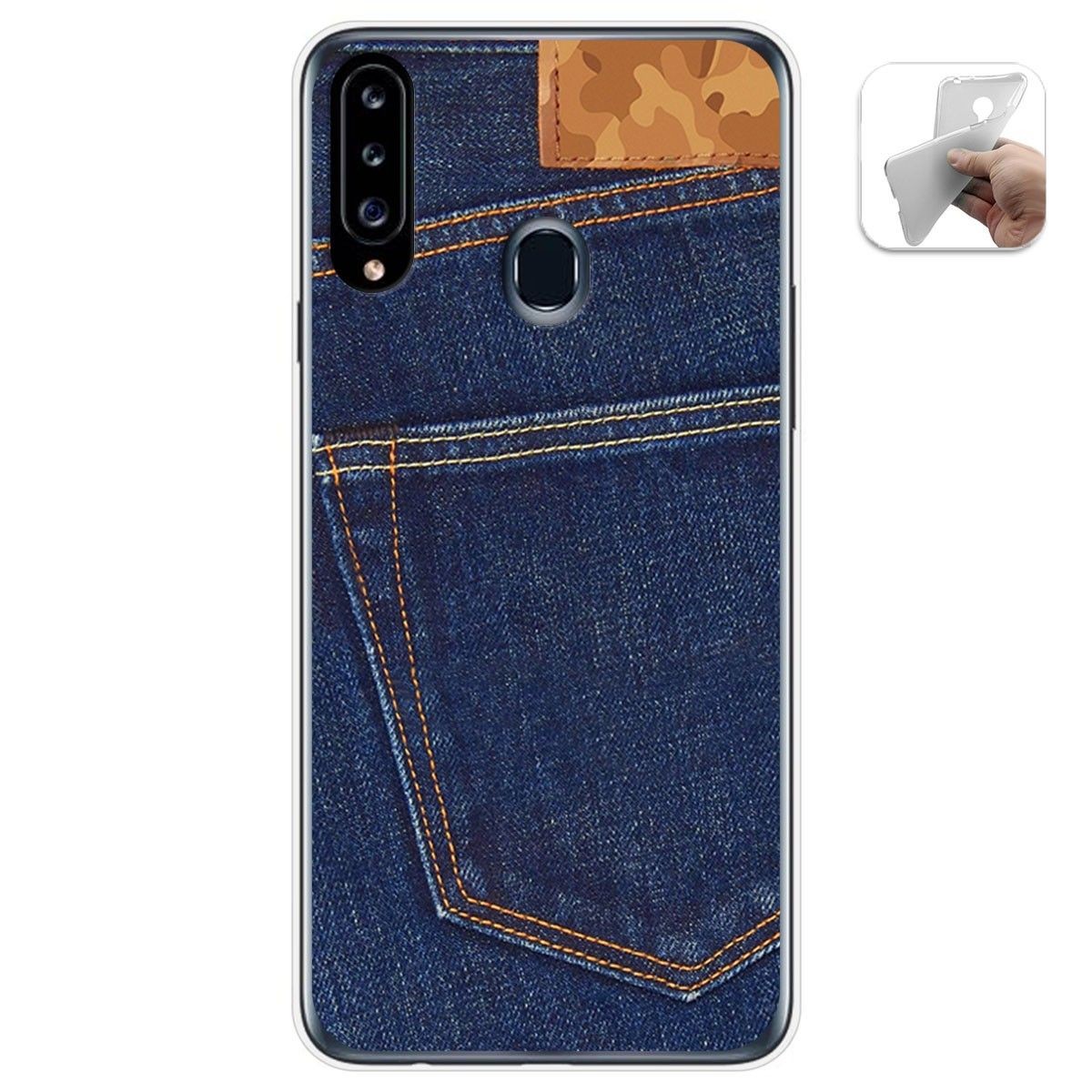 Funda Gel Tpu para Samsung Galaxy A20s diseño Vaquero Dibujos