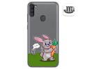 Funda Gel Transparente para Samsung Galaxy A11 / M11 diseño Conejo Dibujos