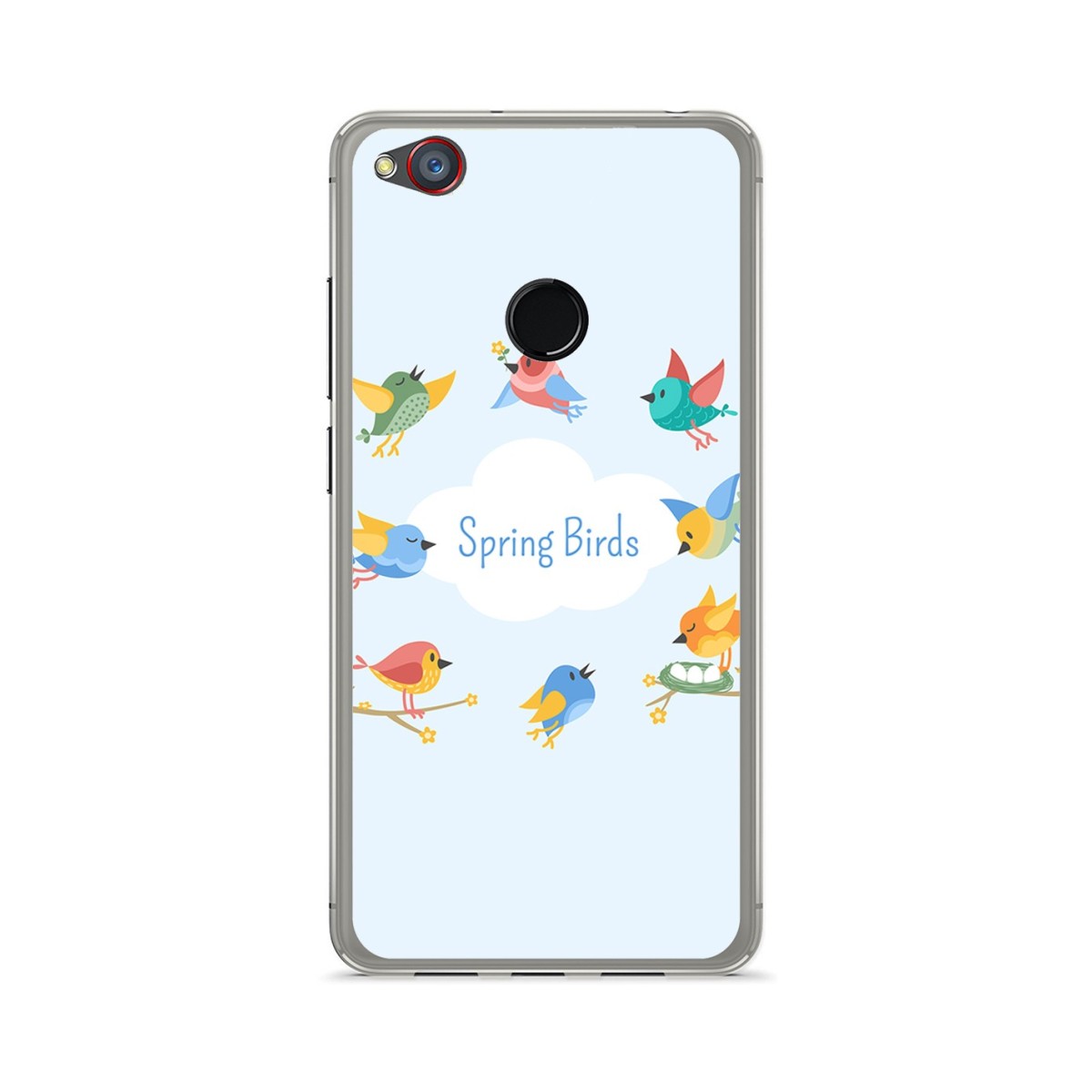 Funda Gel Tpu para Zte Nubia Z11 Mini Diseño Spring Birds Dibujos