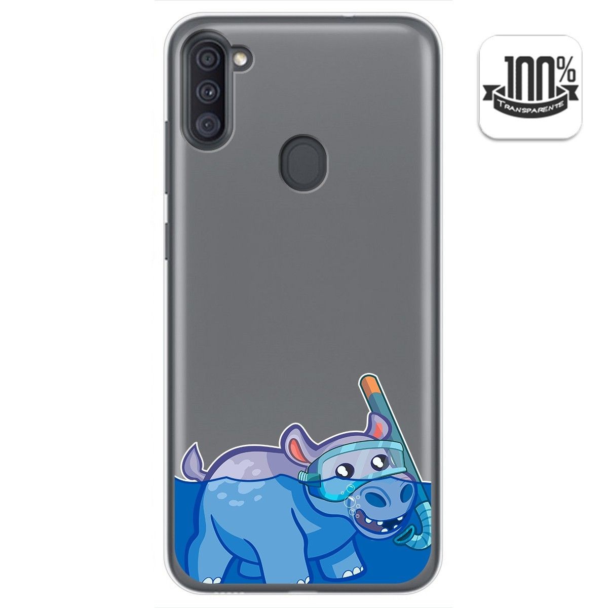 Funda Gel Transparente para Samsung Galaxy A11 / M11 diseño Hipo Dibujos