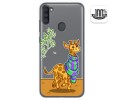 Funda Gel Transparente para Samsung Galaxy A11 / M11 diseño Jirafa Dibujos