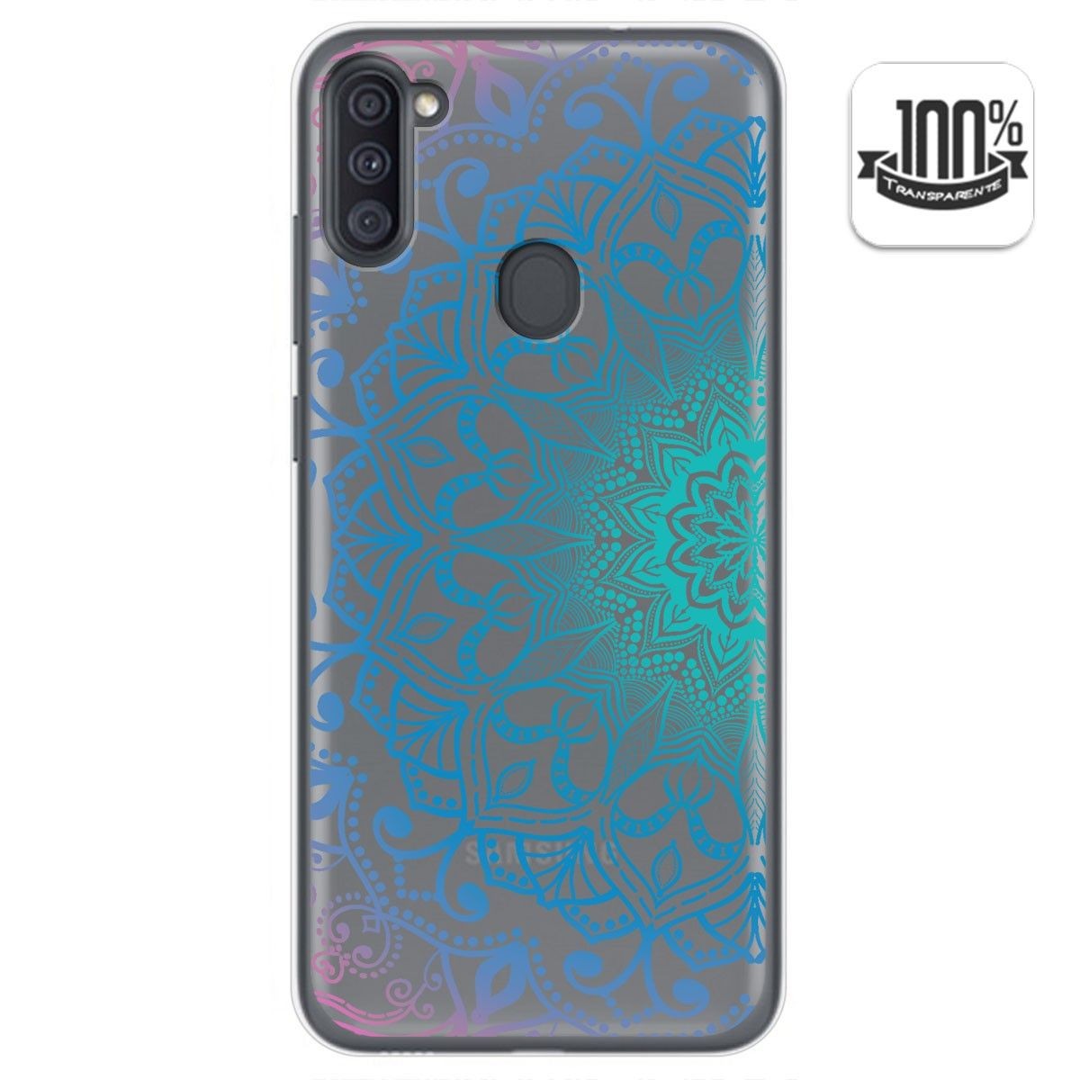 Funda Gel Transparente para Samsung Galaxy A11 / M11 diseño Mandala Dibujos