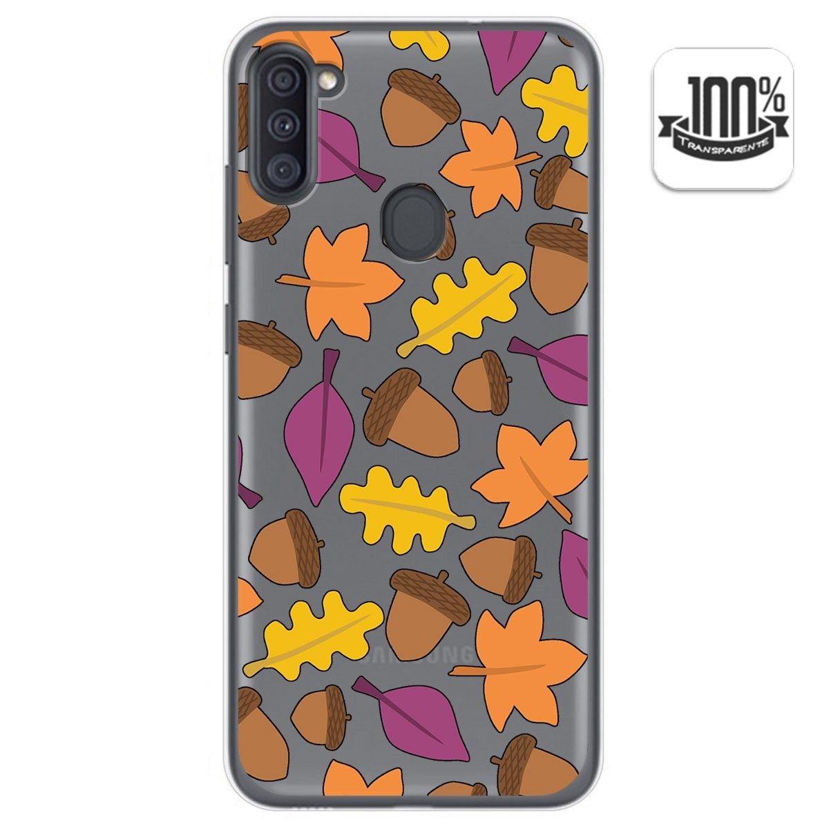 Funda Gel Transparente para Samsung Galaxy A11 / M11 diseño Otoño Dibujos