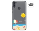 Funda Gel Transparente para Samsung Galaxy A11 / M11 diseño Playa Dibujos
