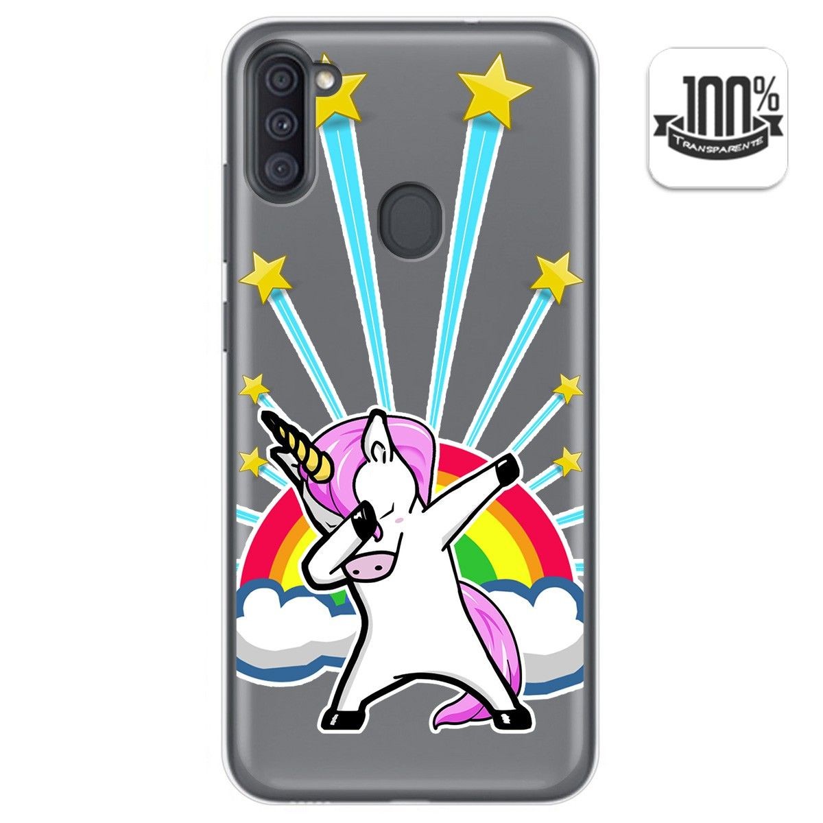 Funda Gel Transparente para Samsung Galaxy A11 / M11 diseño Unicornio Dibujos