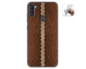 Funda Gel Tpu para Samsung Galaxy A11 / M11 diseño Cuero 01 Dibujos