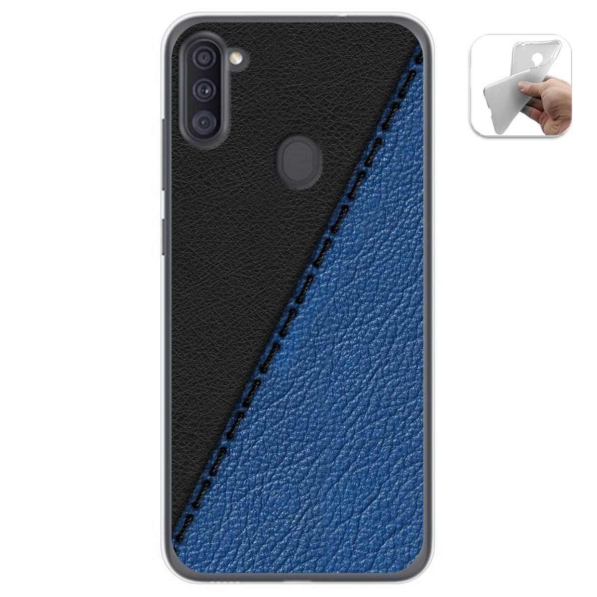 Funda Gel Tpu para Samsung Galaxy A11 / M11 diseño Cuero 02 Dibujos