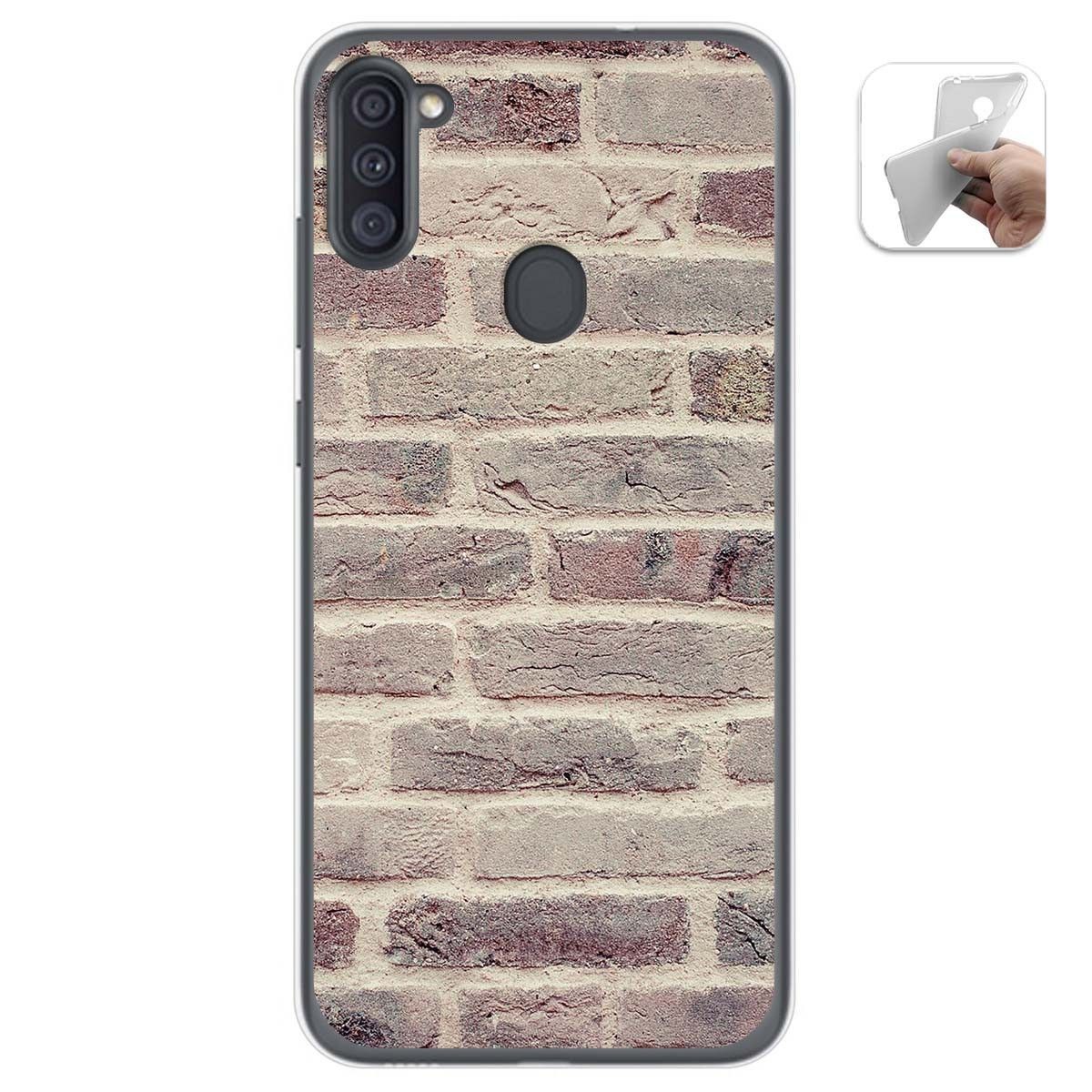 Funda Gel Tpu para Samsung Galaxy A11 / M11 diseño Ladrillo 01 Dibujos