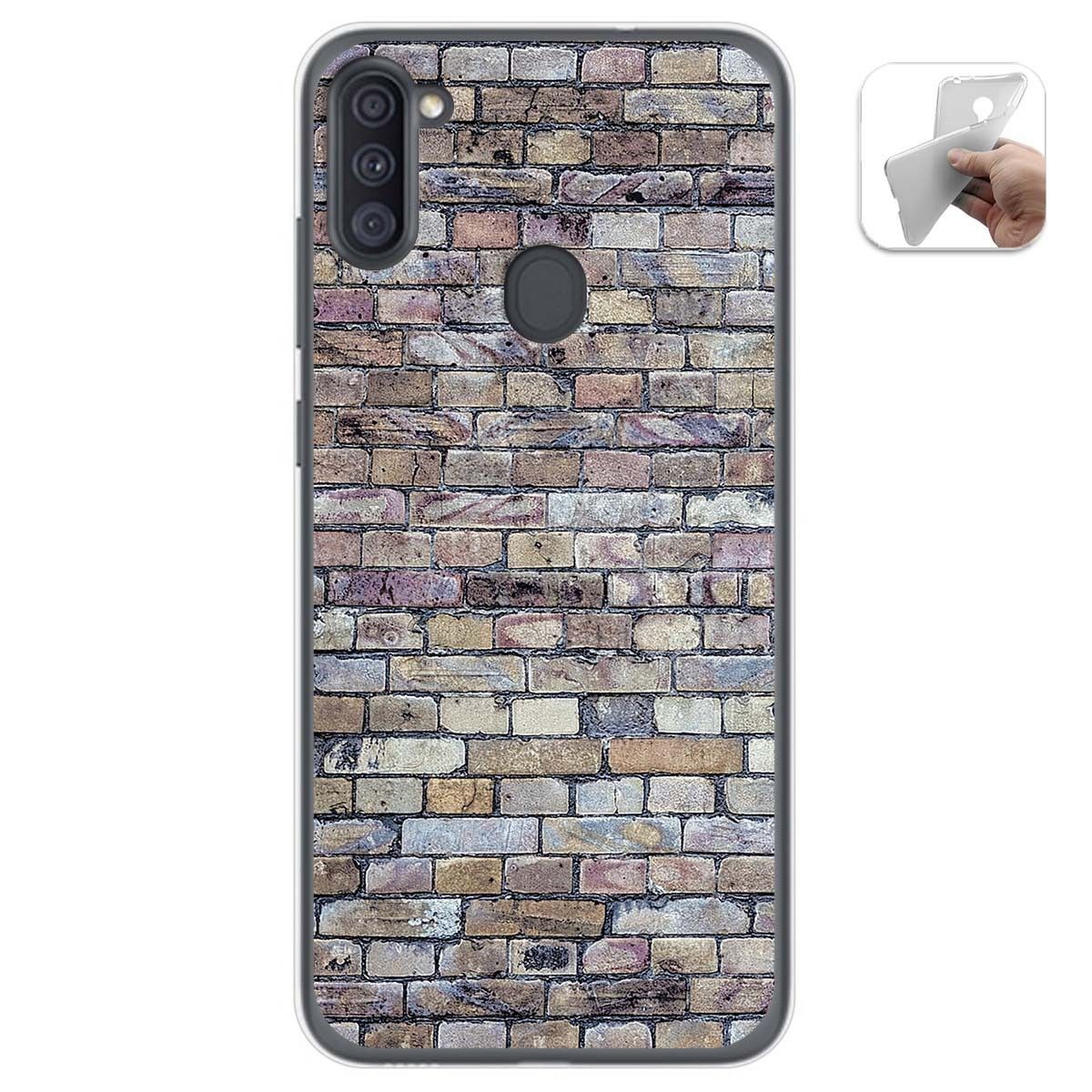 Funda Gel Tpu para Samsung Galaxy A11 / M11 diseño Ladrillo 02 Dibujos