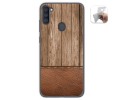 Funda Gel Tpu para Samsung Galaxy A11 / M11 diseño Madera 09 Dibujos