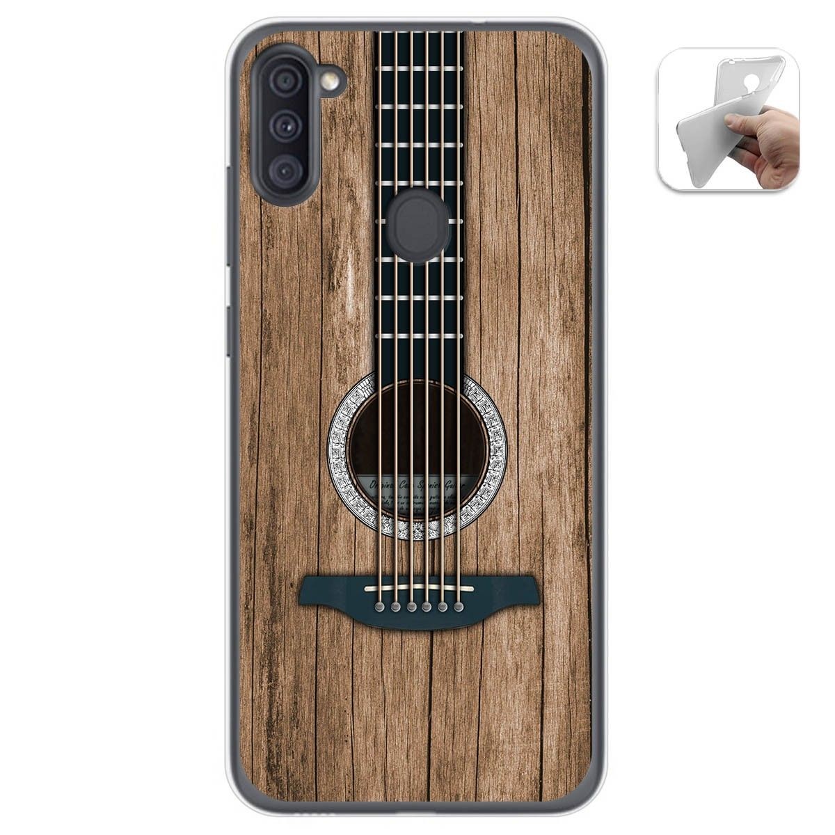 Funda Gel Tpu para Samsung Galaxy A11 / M11 diseño Madera 11 Dibujos