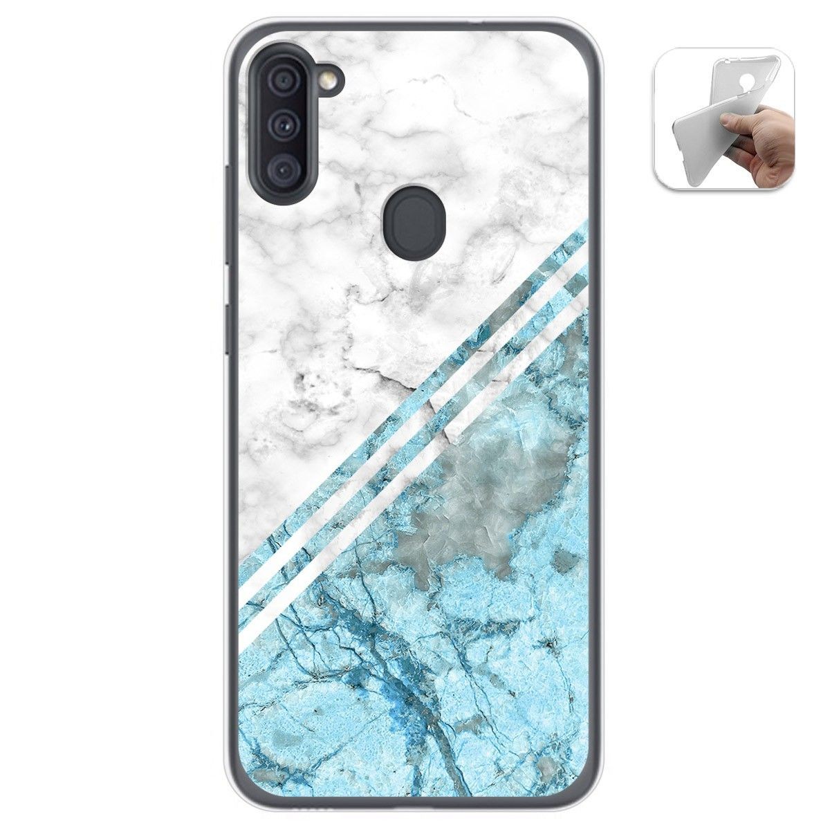 Funda Gel Tpu para Samsung Galaxy A11 / M11 diseño Mármol 02 Dibujos