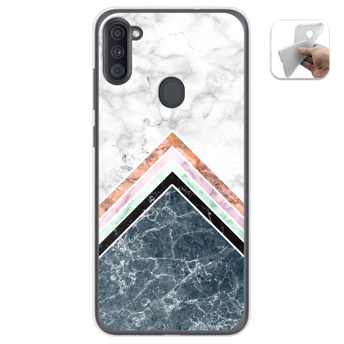 Funda Gel Tpu para Samsung Galaxy A11 / M11 diseño Mármol 05 Dibujos