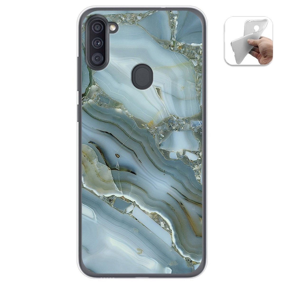 Funda Gel Tpu para Samsung Galaxy A11 / M11 diseño Mármol 09 Dibujos