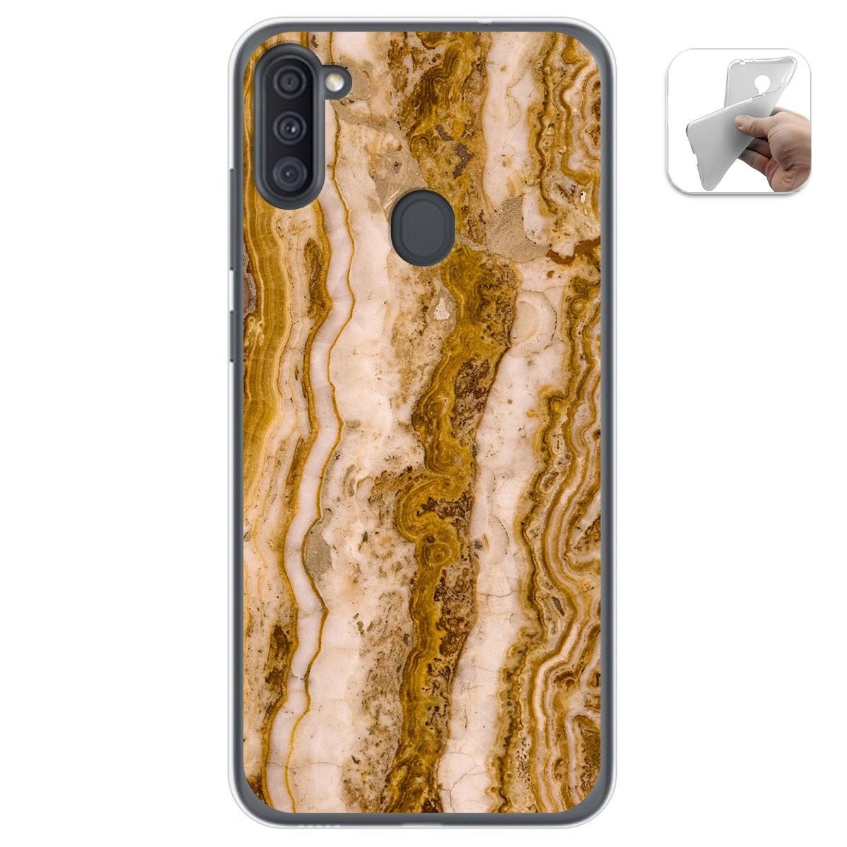 Funda Gel Tpu para Samsung Galaxy A11 / M11 diseño Mármol 10 Dibujos