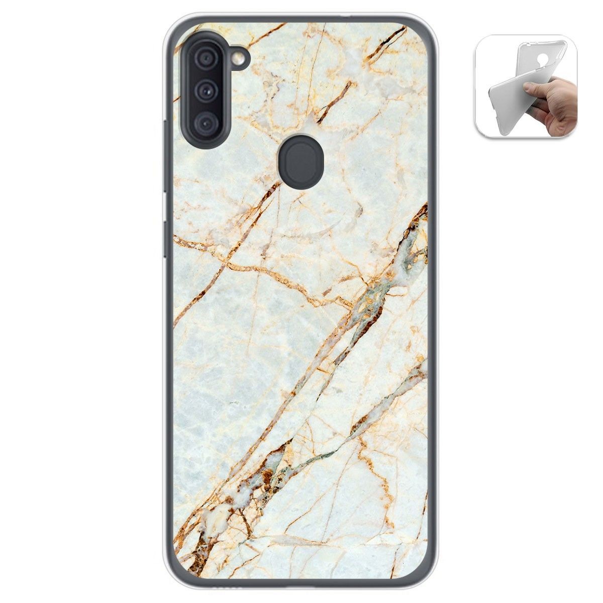 Funda Gel Tpu para Samsung Galaxy A11 / M11 diseño Mármol 13 Dibujos