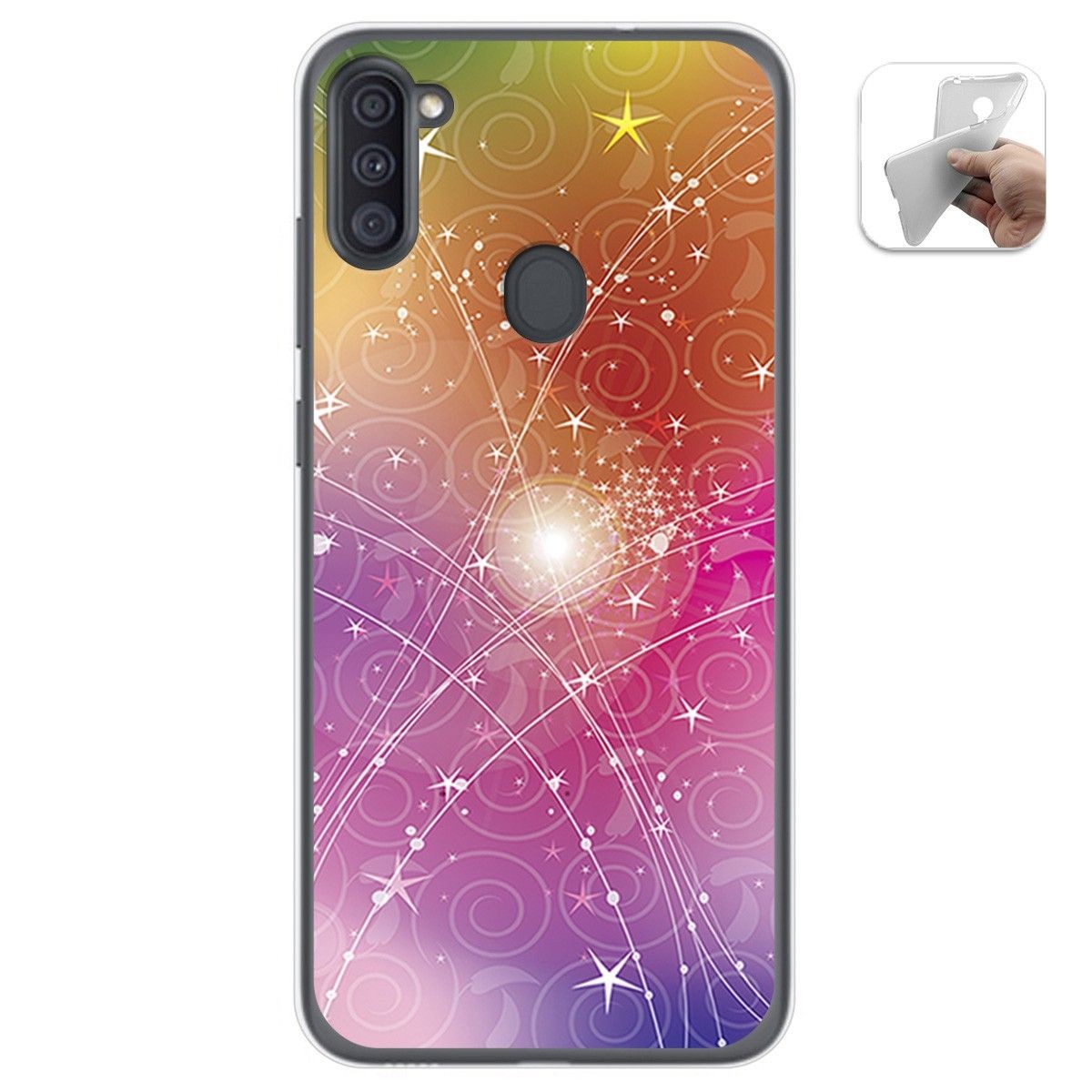 Funda Gel Tpu para Samsung Galaxy A11 / M11 diseño Abstracto Dibujos
