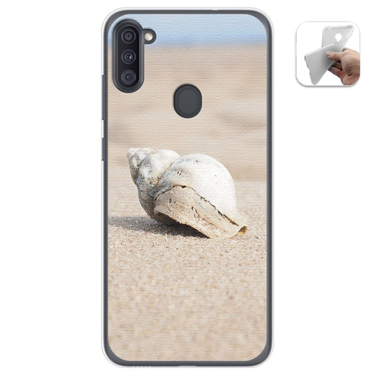 Funda Gel Tpu para Samsung Galaxy A11 / M11 diseño Concha Dibujos
