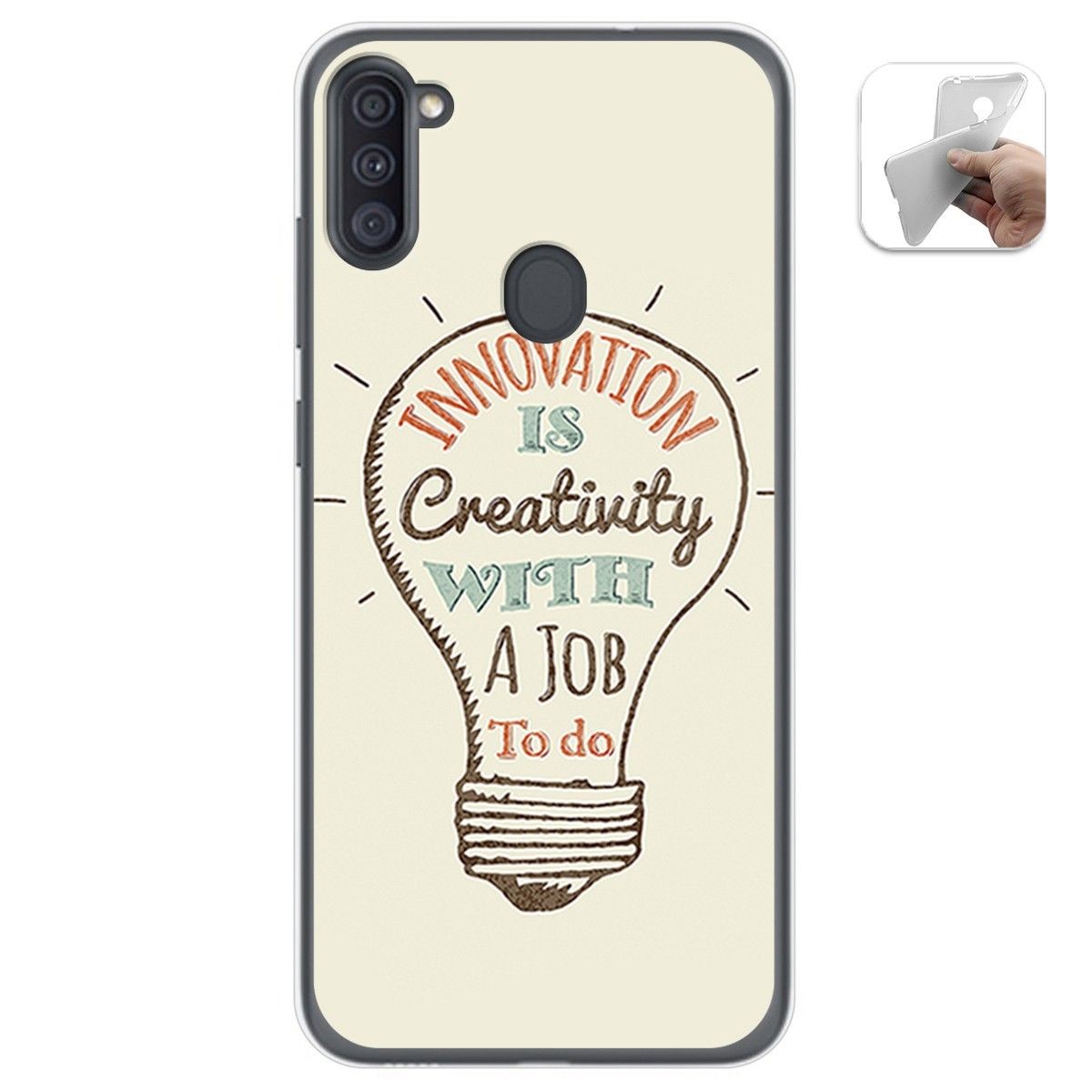 Funda Gel Tpu para Samsung Galaxy A11 / M11 diseño Creativity Dibujos
