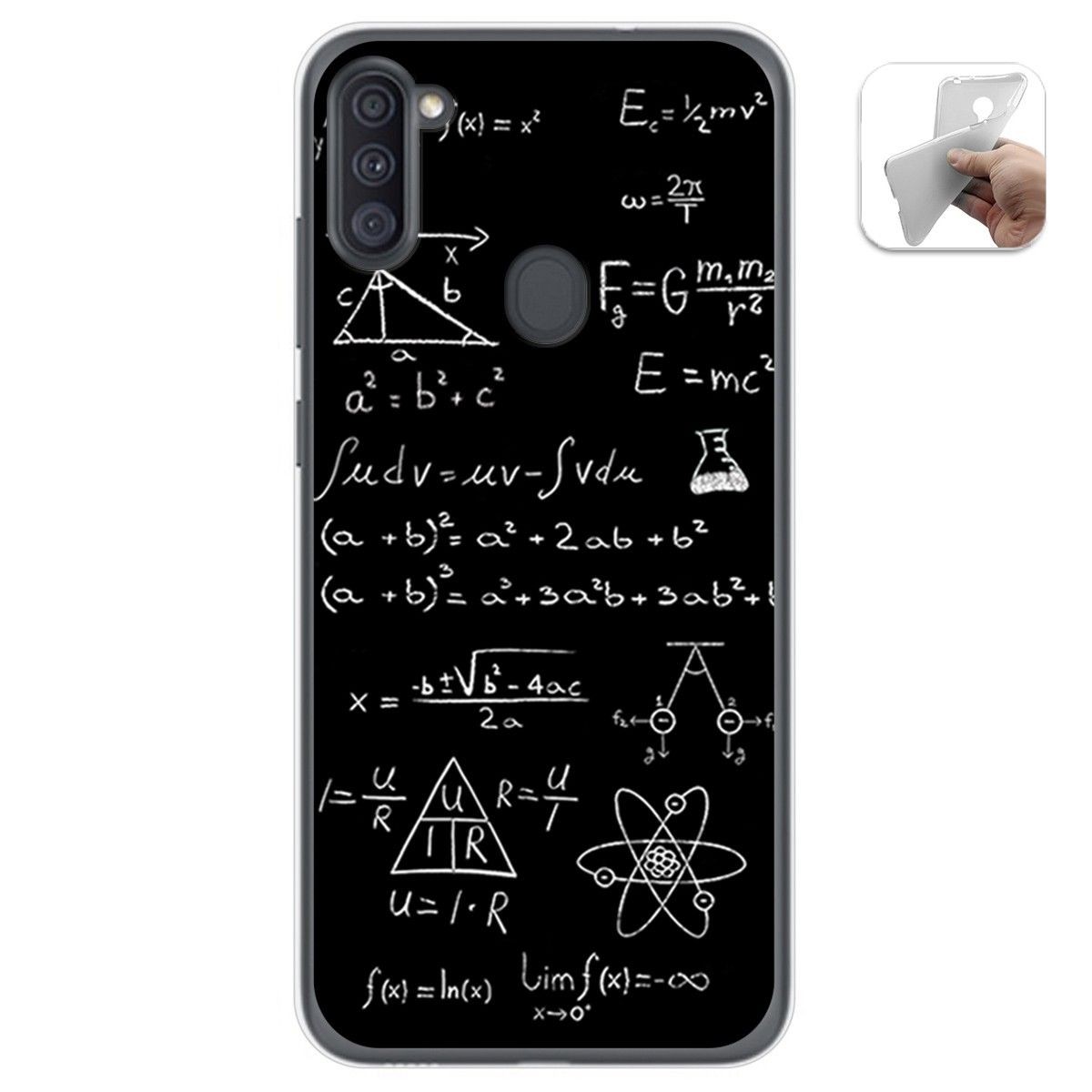 Funda Gel Tpu para Samsung Galaxy A11 / M11 diseño Formulas Dibujos
