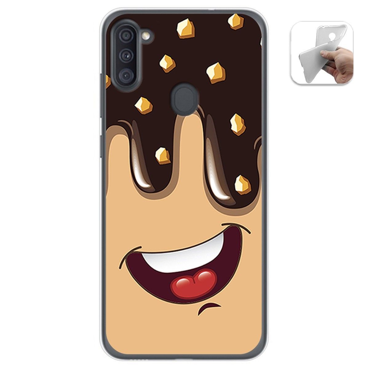 Funda Gel Tpu para Samsung Galaxy A11 / M11 diseño Helado Chocolate Dibujos