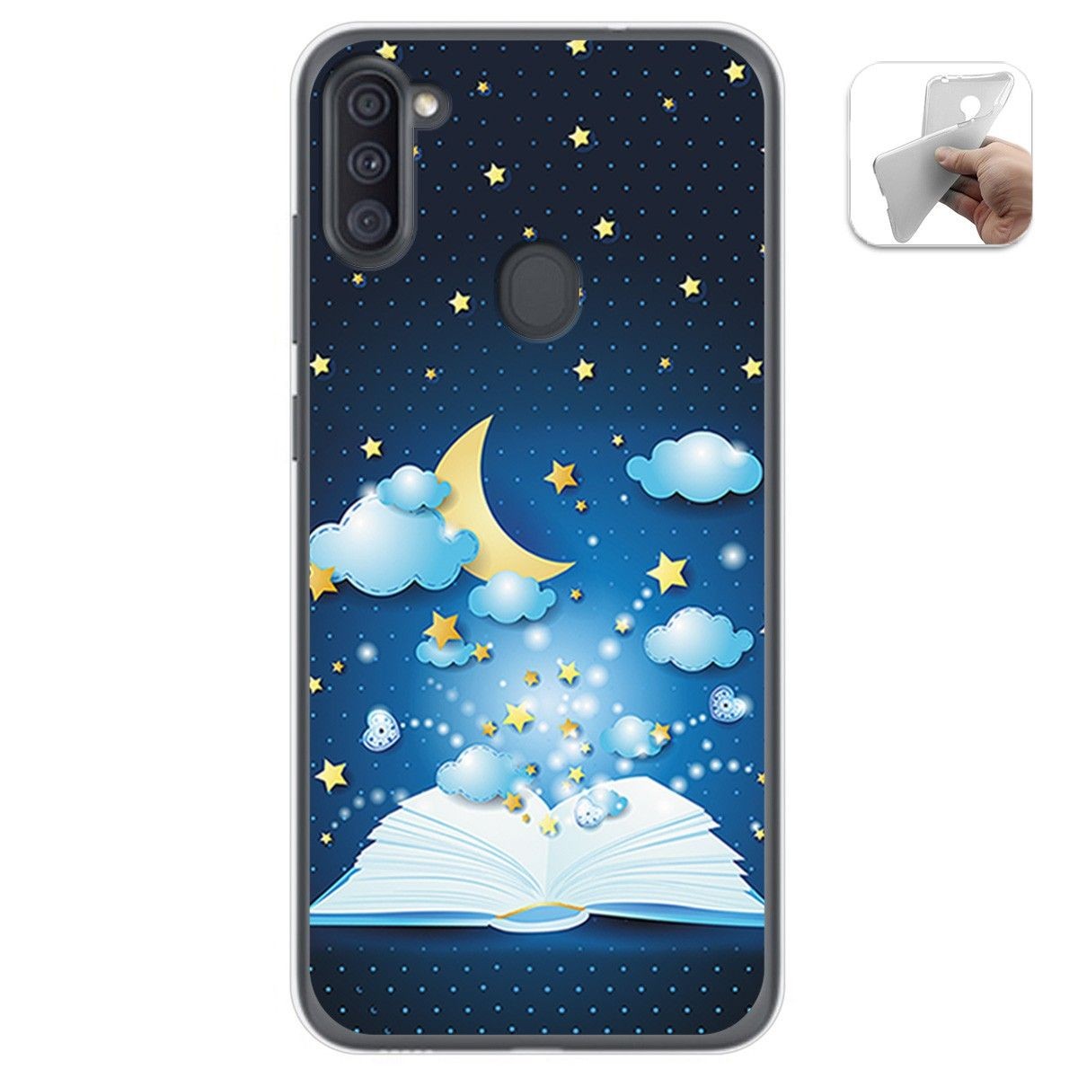 Funda Gel Tpu para Samsung Galaxy A11 / M11 diseño Libro Cuentos Dibujos