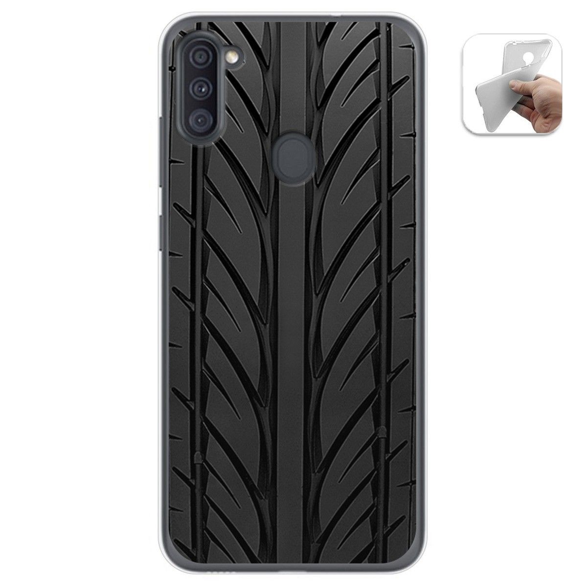 Funda Gel Tpu para Samsung Galaxy A11 / M11 diseño Neumatico Dibujos