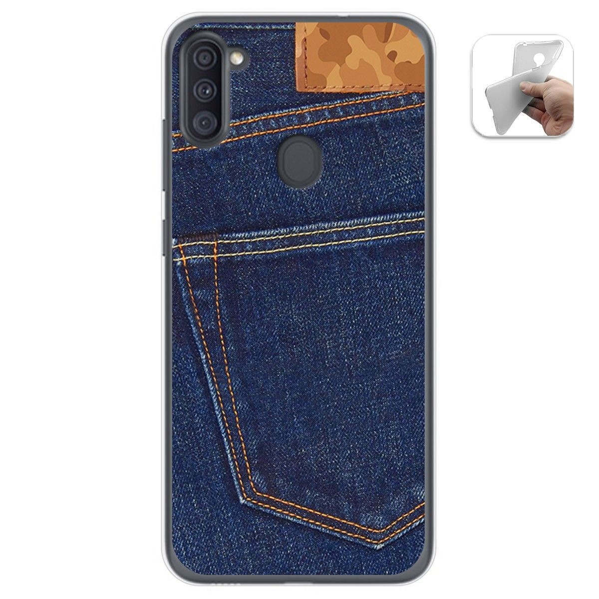 Funda Gel Tpu para Samsung Galaxy A11 / M11 diseño Vaquero Dibujos