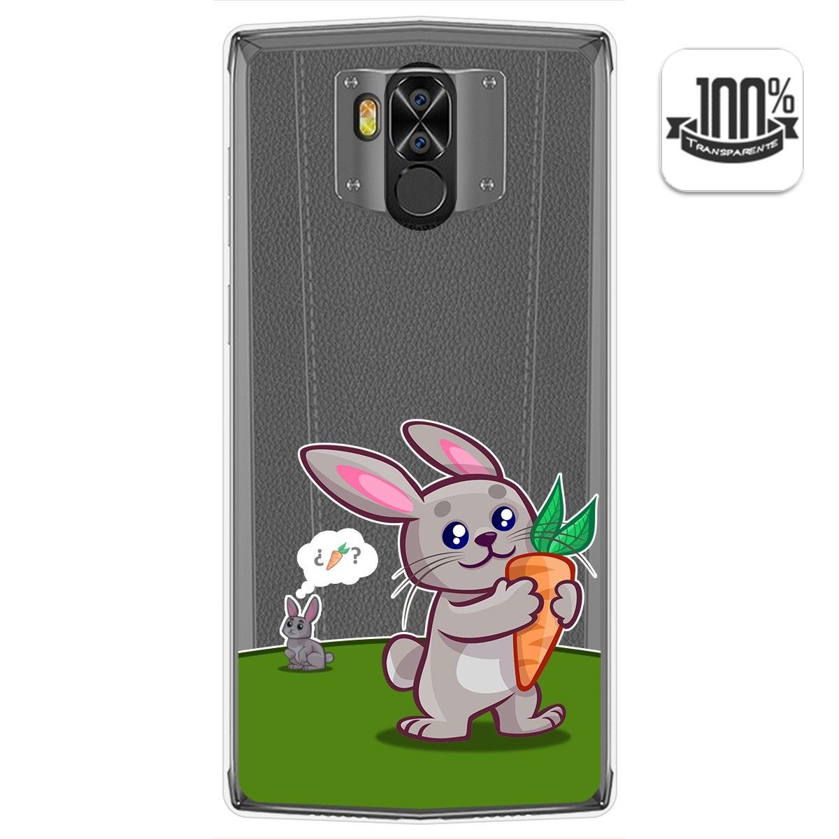 Funda Gel Transparente para Doogee N100 diseño Conejo Dibujos