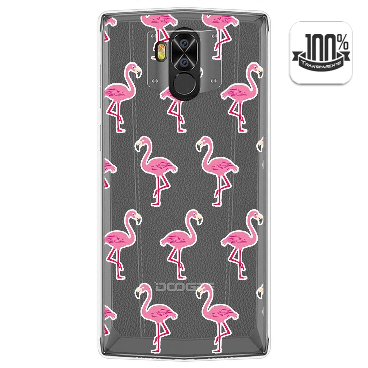 Funda Gel Transparente para Doogee N100 diseño Flamenco Dibujos