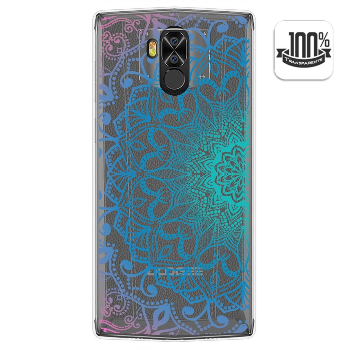 Funda Gel Transparente para Doogee N100 diseño Mandala Dibujos