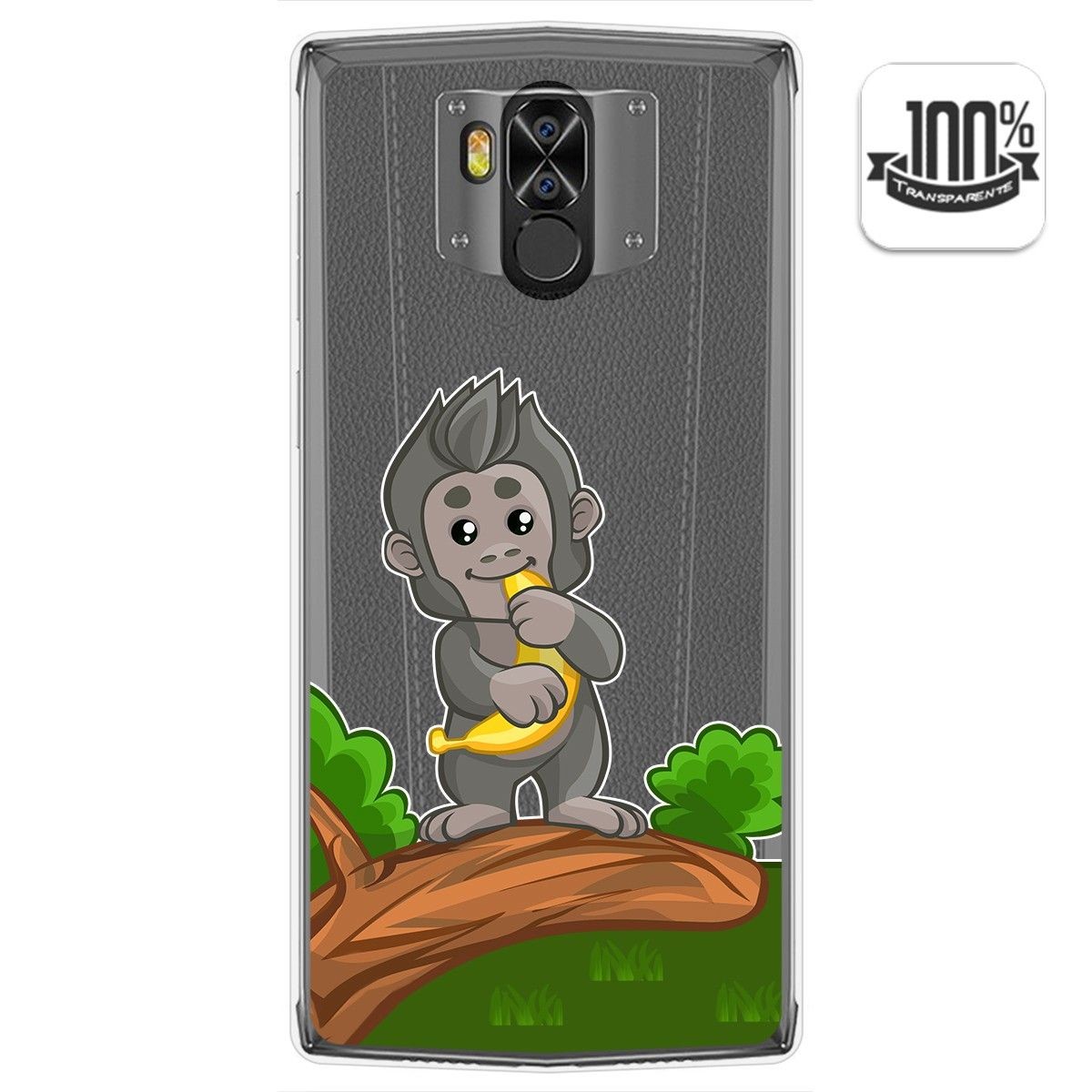 Funda Gel Transparente para Doogee N100 diseño Mono Dibujos
