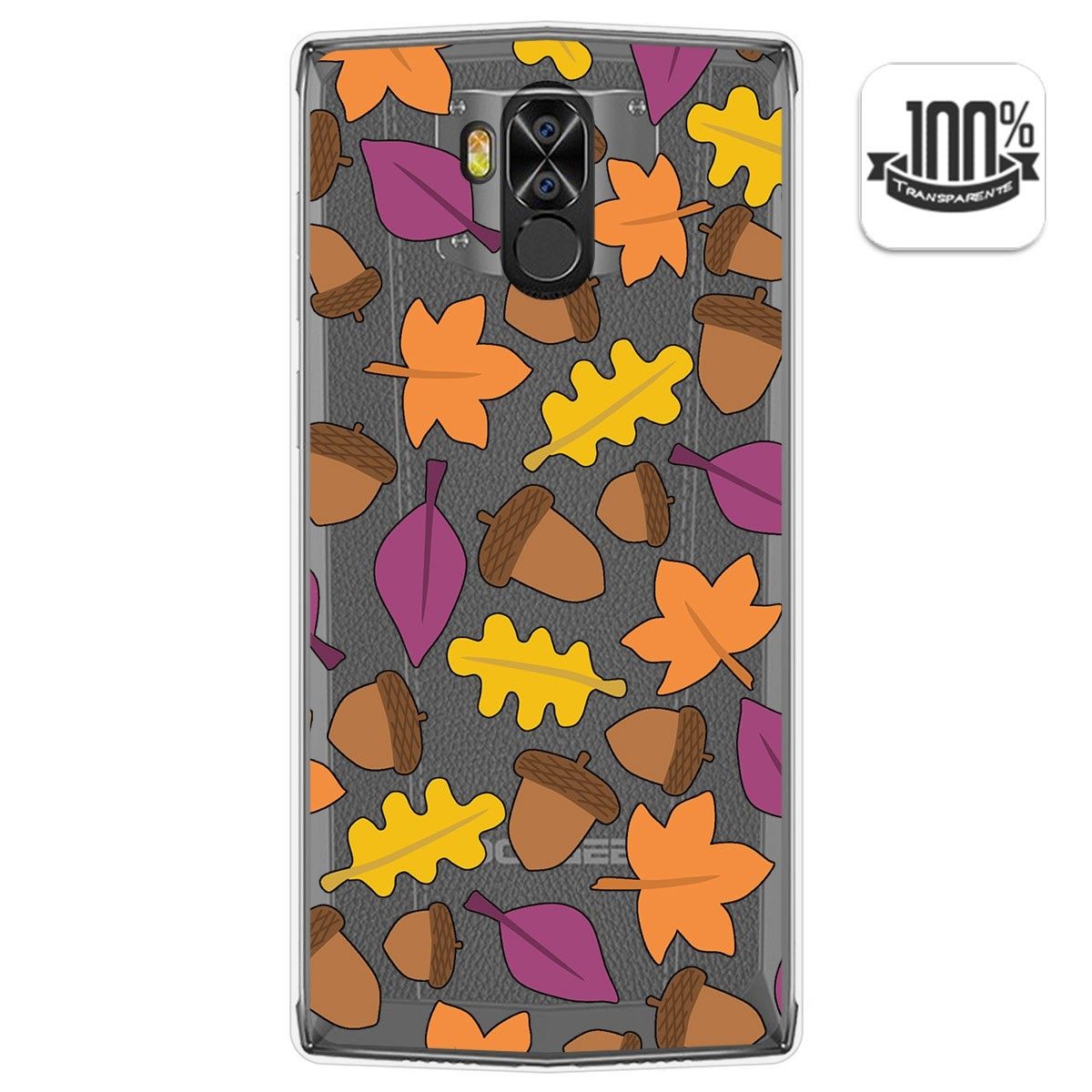 Funda Gel Transparente para Doogee N100 diseño Otoño Dibujos
