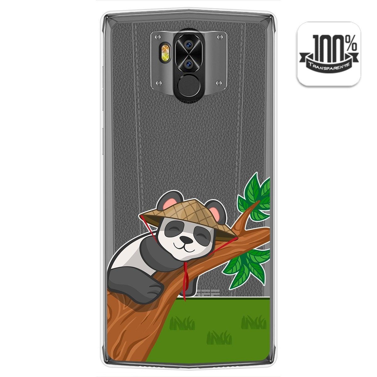 Funda Gel Transparente para Doogee N100 diseño Panda Dibujos
