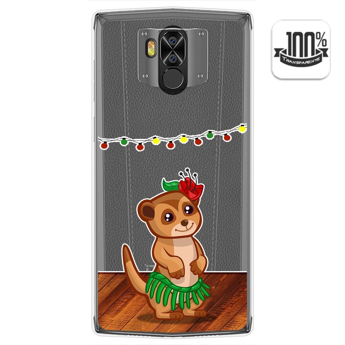 Funda Gel Transparente para Doogee N100 diseño Suricata Dibujos