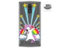 Funda Gel Transparente para Doogee N100 diseño Unicornio Dibujos