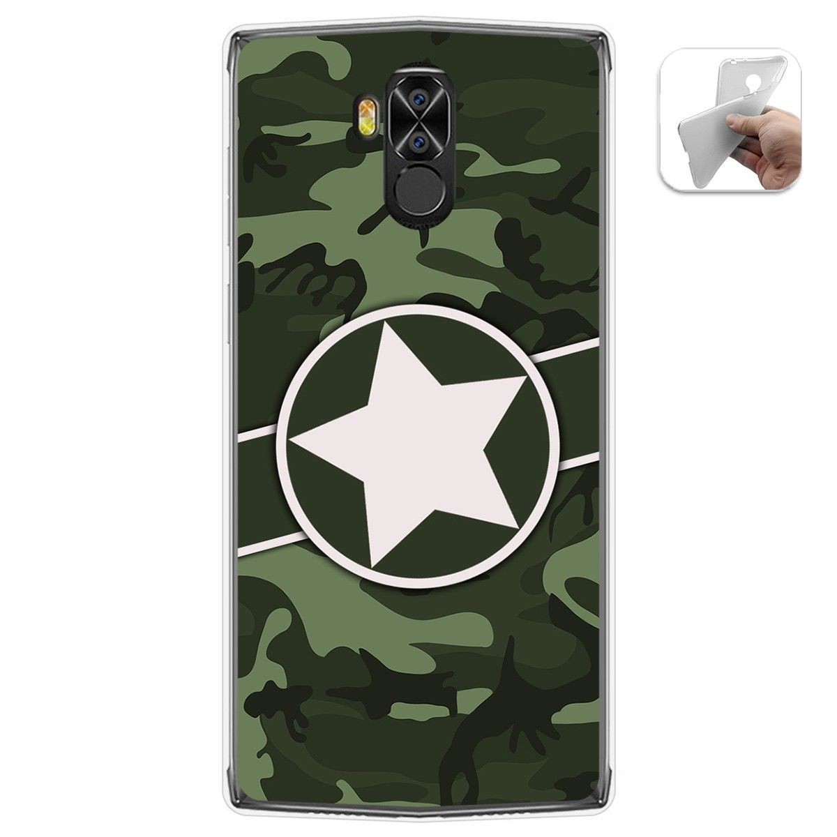 Funda Gel Tpu para Doogee N100 diseño Camuflaje 01 Dibujos