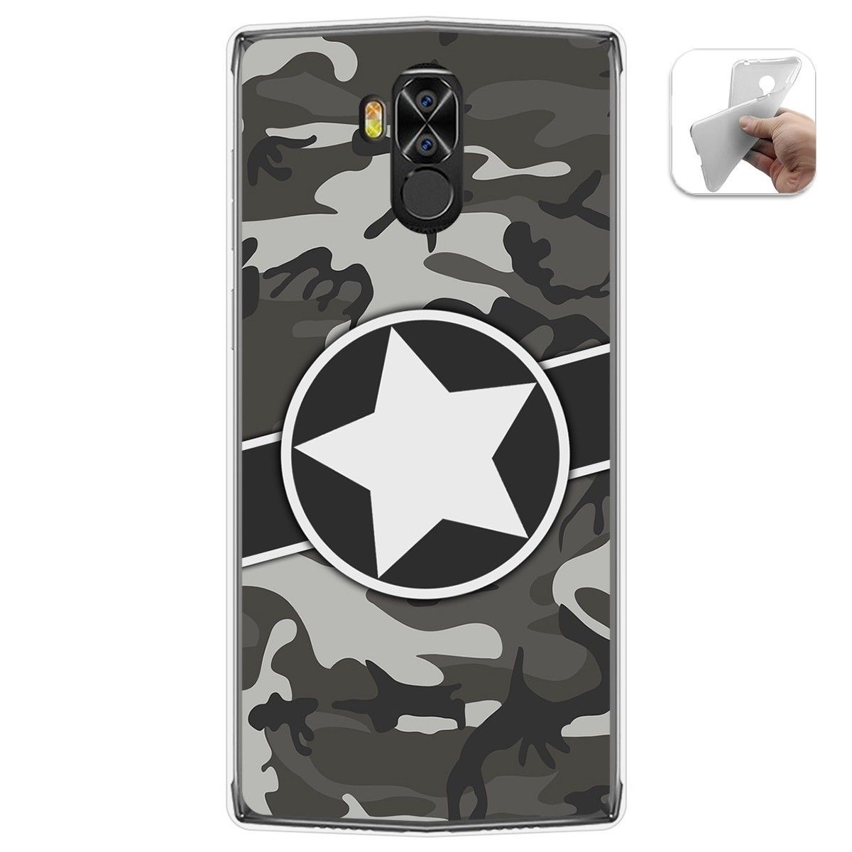 Funda Gel Tpu para Doogee N100 diseño Camuflaje 02 Dibujos