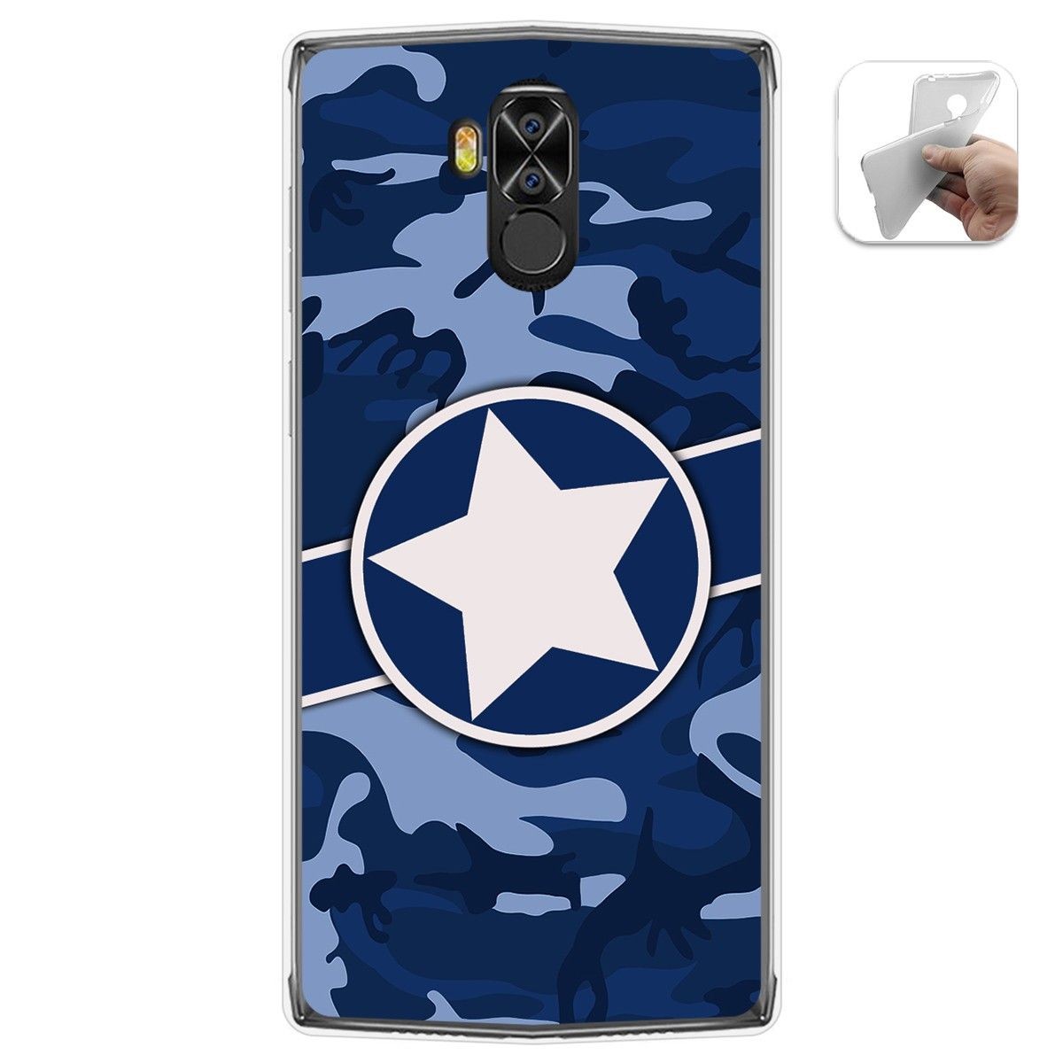 Funda Gel Tpu para Doogee N100 diseño Camuflaje 03 Dibujos